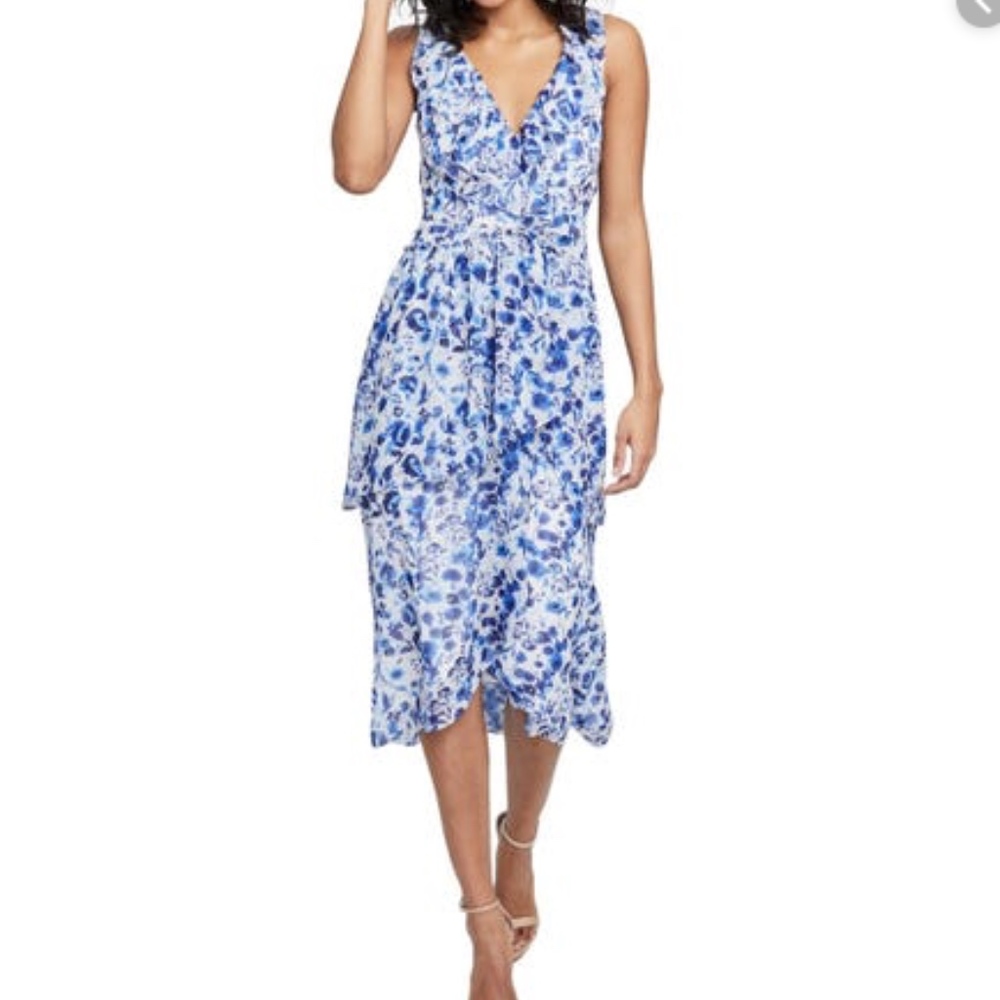 Rachel Rachel Roy Floral High-Low Ruffle Dress